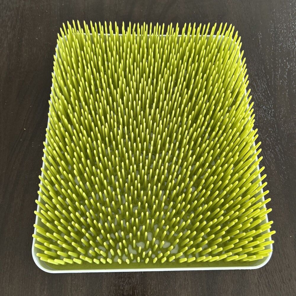 Boon Grass Countertop Baby Bottle Cup Drying Rack Green BPA PVC Free 13 x 11